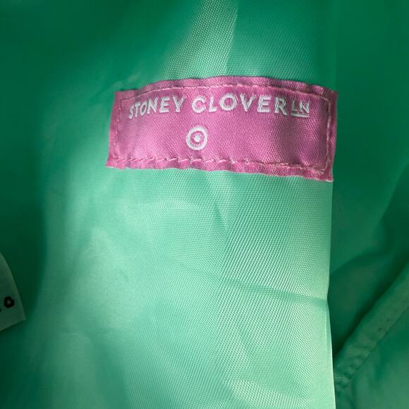 Stoney Clover Lane Mint Green Glam Backpack with Patches - Picture 9 of 12